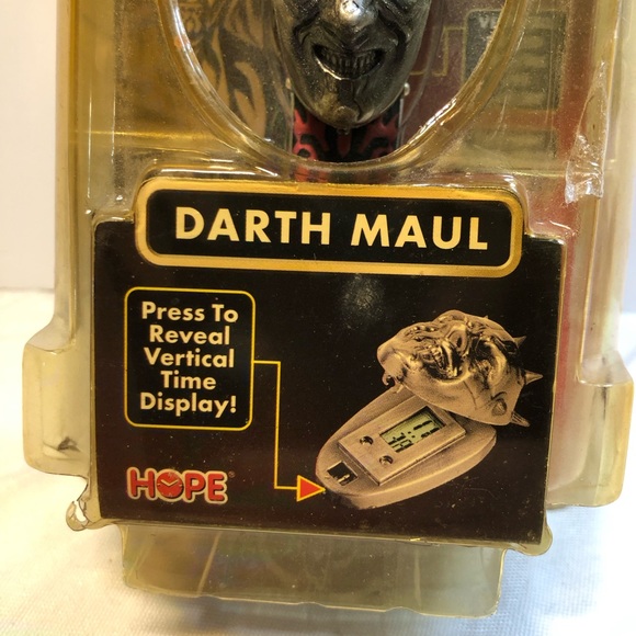 Star Wars Episode 1 DARTH MAUL Die-cast Watch 1999 Sealed - Picture 4 of 9